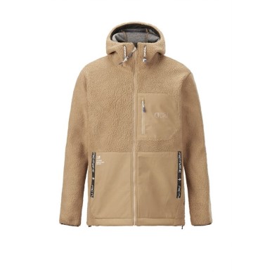 Picture Pemberton zip fleece hood dark stone