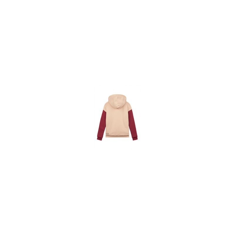 Sweat Picture Basement Plush Zip Hoodie femme rose creme
