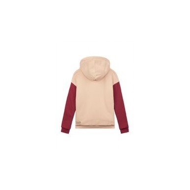 Sweat Picture Basement Plush Zip Hoodie femme rose creme