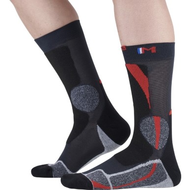chaussettes Monnet trek Expert en coloris blanc et noir
