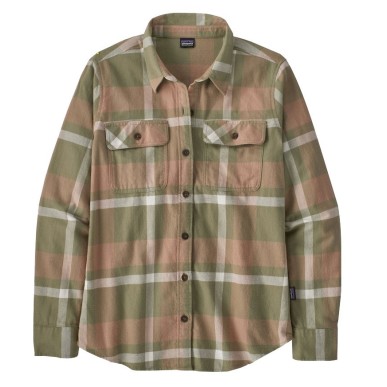 Patagonia L/S Organic Cotton MW Fjord Flannel Femme garden green
