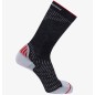 Salomon Socks Ultra Crew deep black / alloy / goji berry