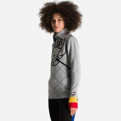 Rossignol Kimo 1/2 Zip Femme silver