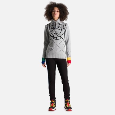 Rossignol Kimo 1/2 Zip Femme silver