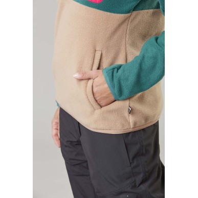 Picture Arcca 1/4 Fleece Femme dark stone
