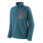 Patagonia R1 Air Zip Neck wavy blue