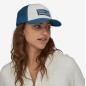 Patagonia P-6 Logo Lopro Trucker Hat white / wavy Blue