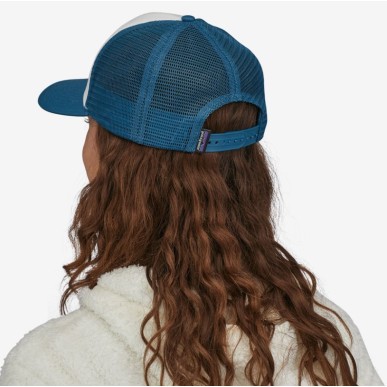 Patagonia P-6 Logo Lopro Trucker Hat white / wavy Blue