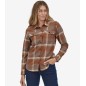 Patagonia L/S Organic Cotton MW Fjord Flannel Femme dusky brown