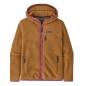 Patagonia Retro Pile Hoody Femme nest brown / amaranth pink