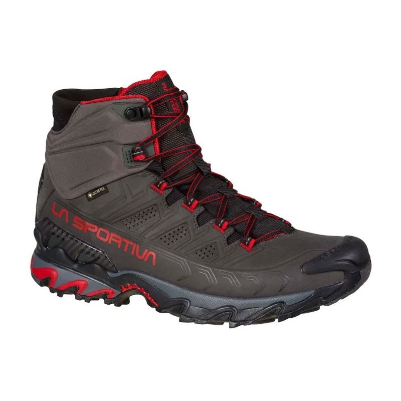 La Sportiva Ultra Raptor II Mid Leather GTX carbon / tango red