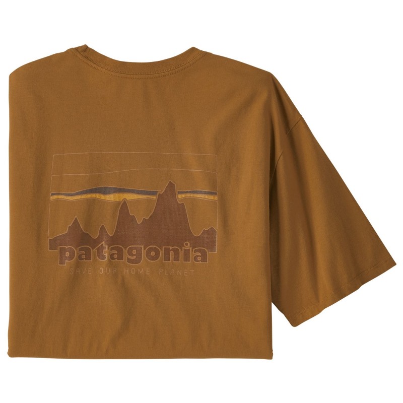 Patagonia 73 Skyline Organic Tee nest brown Patagonia 73 Skyline Organic Tee nest brown