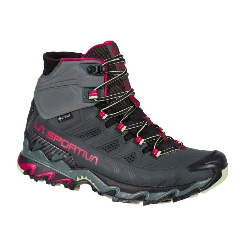 La Sportiva Ultra Raptor II Mid Leather GTX Femme charcoal / cerise
