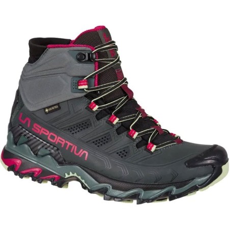 La Sportiva Ultra Raptor II Mid Leather GTX Femme charcoal / cerise