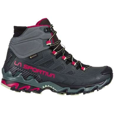 La Sportiva Ultra Raptor II Mid Leather GTX Femme charcoal / cerise