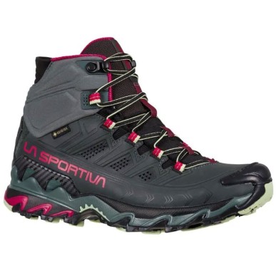 La Sportiva Ultra Raptor II Mid Leather GTX Femme charcoal / cerise