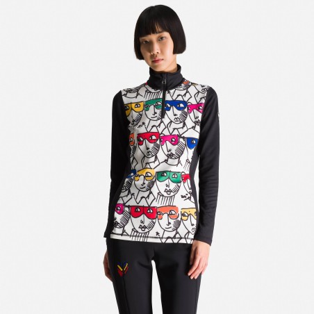 Rossignol Bessy 1/2 zip top bicolor