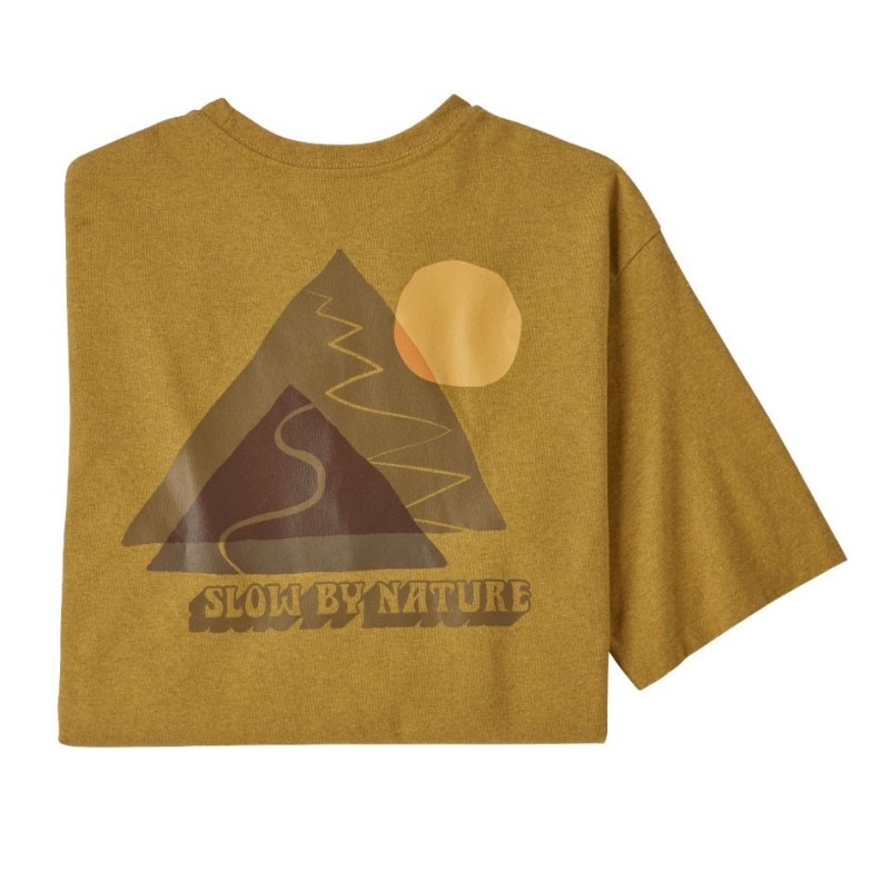 Patagonia Slow Going Responsabili Tee cabin gold Patagonia Slow Going Responsabili Tee cabin gold