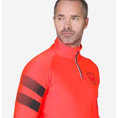 Rossignol Classique Hero 1/2 Zip neon red