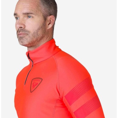 Rossignol Classique Hero 1/2 Zip neon red