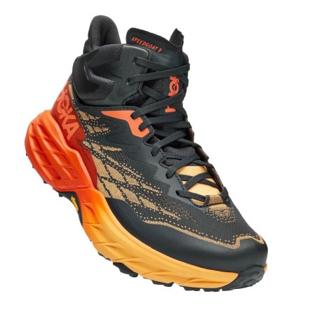 Hoka Speedgoat 5 Mid GTX blue graphite / amber yellow