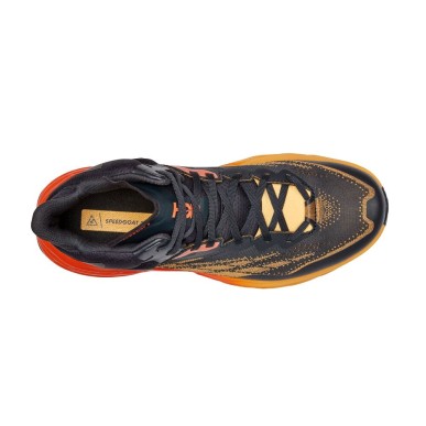 Hoka Speedgoat 5 Mid GTX blue graphite / amber yellow