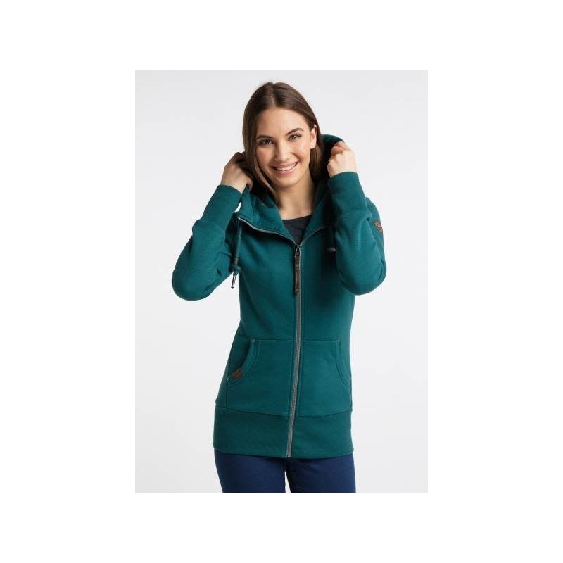 Ragwear Neska Zip Hood Femme dark green
