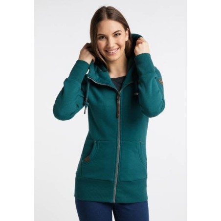 Ragwear Neska Zip Hood Femme dark green