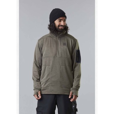 Picture Bake Grid 1/4 Fleece dark army green