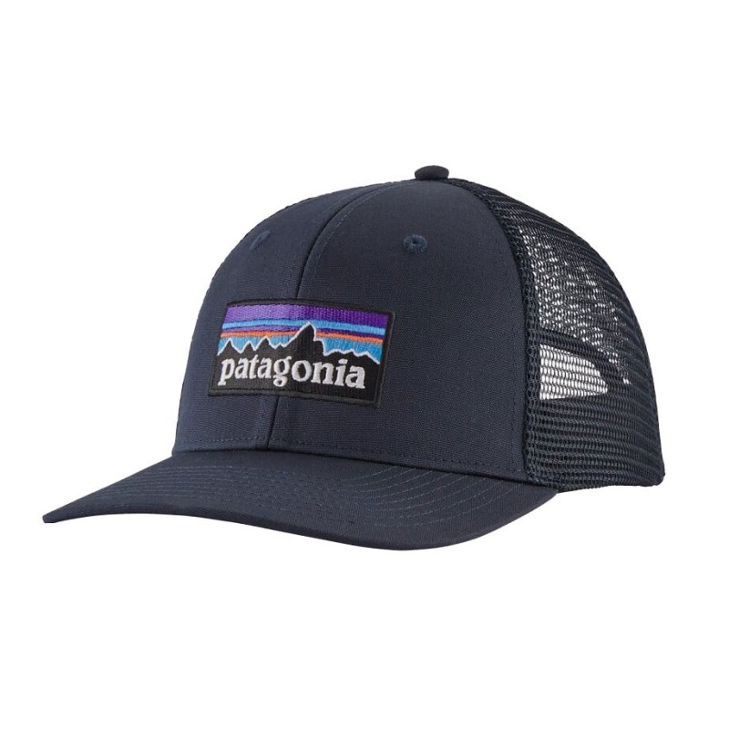 Patagonia P-6 Logo Trucker Hat navy blue