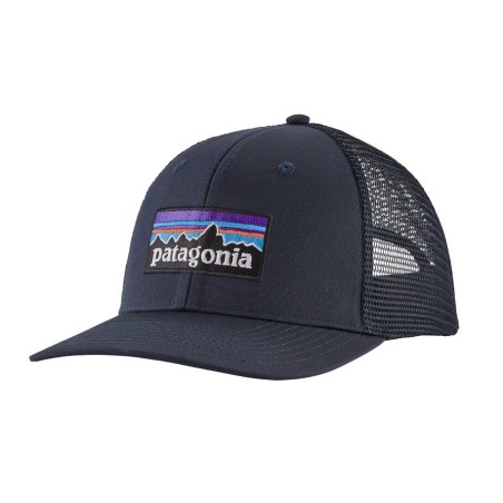 Patagonia P-6 Logo Trucker Hat navy blue