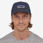 Patagonia P-6 Logo Trucker Hat navy blue