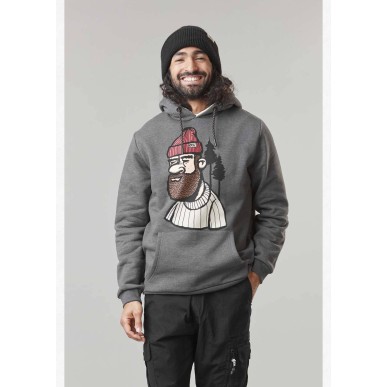 Picture Mopsa Plush Hoodie dark grey melange