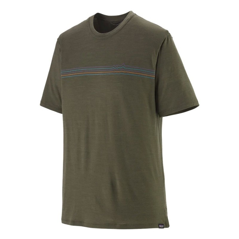 Patagonia Cap Cool Merino Graphic Tee basin green