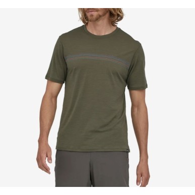 Patagonia Cap Cool Merino Graphic Tee basin green