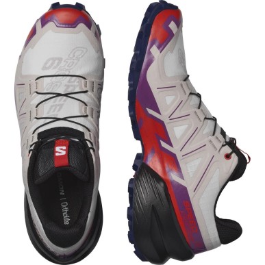 Salomon Speedcross 6 Femme white / sparkling grape / fiery red