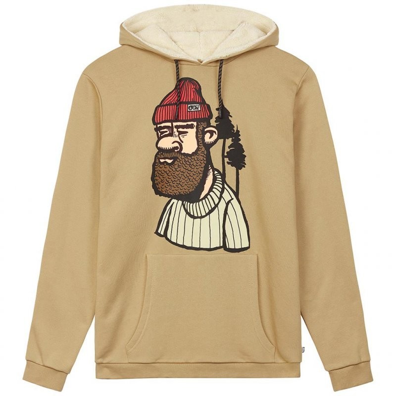 Picture Mopsa Plush Hoodie dark Stone