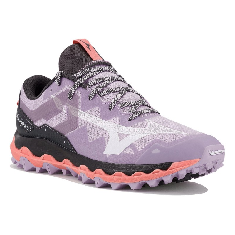 Mizuno Wave Mujin 9 Femme pastel lilac / white / sun kissed coral Mizuno Wave Mujin 9 Femme pastel lilac / white / sun kissed coral