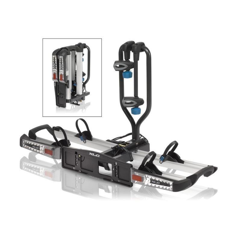 XLC VC-C04 PORTE-VÉLOS ATTELAGE AZURA EASY POUR 2 VÉLOS AVEC LED