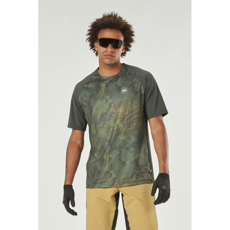 Picture Osborn Print SS Tech Tee geology green Picture Osborn Print SS Tech Tee geology green