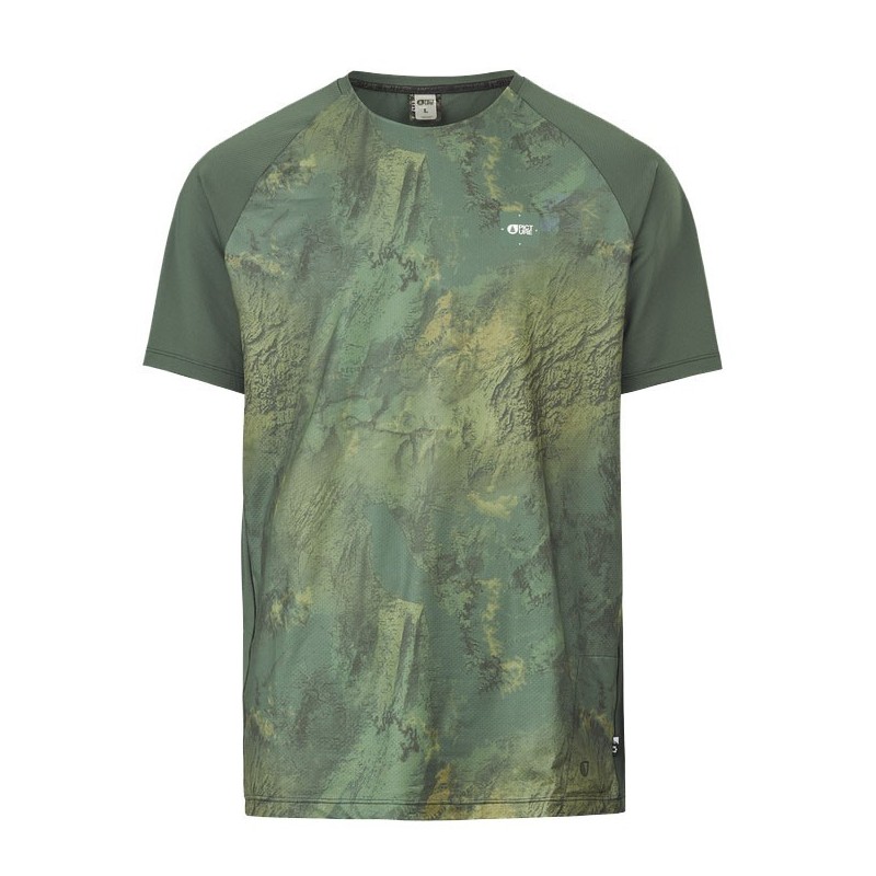 Picture Osborn Print SS Tech Tee geology green