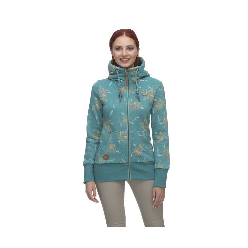 Ragwear Neska Flower Zip Femme deep ocean
