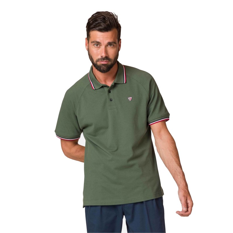 Rossignol Logo Polo Raglan ebony green