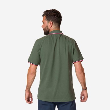 Rossignol Logo Polo Raglan ebony green