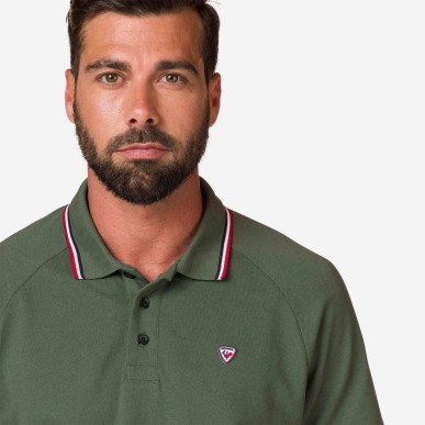 Rossignol Logo Polo Raglan ebony green