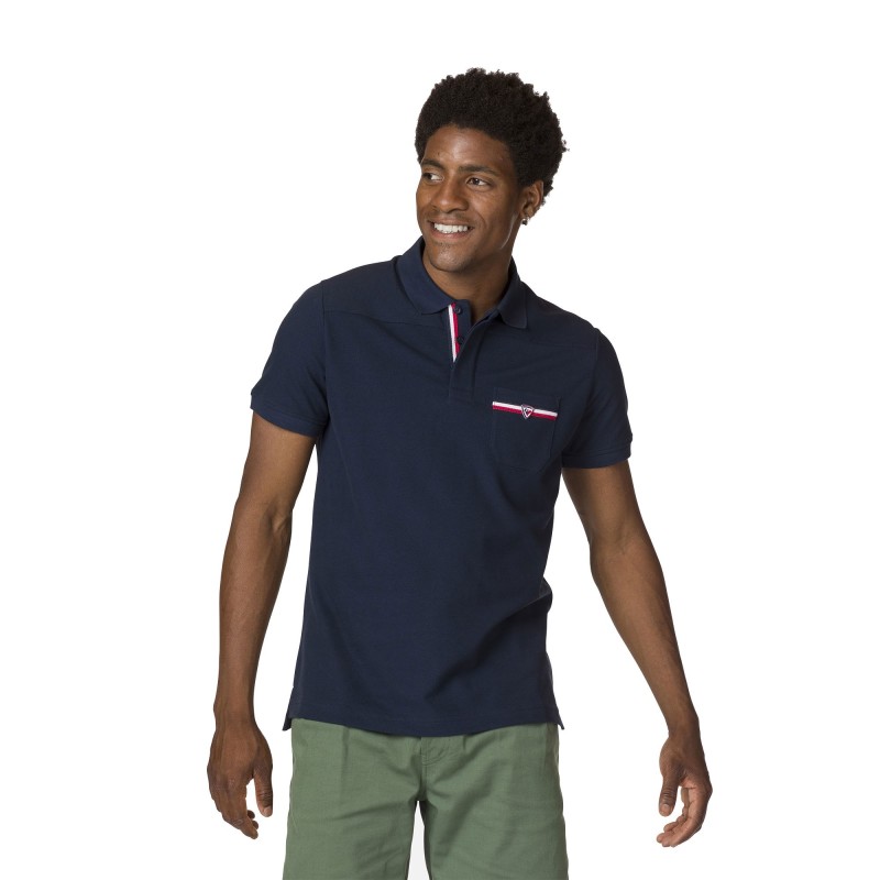 Rossignol Logo Polo Pocket dark navy