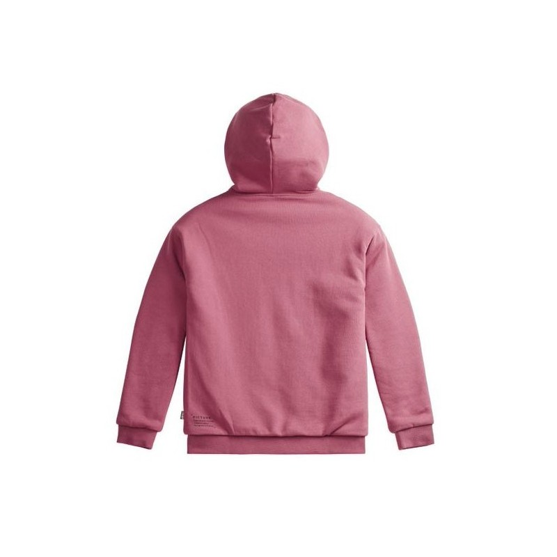 Picture Basement Plush Zip Hoodie femme maroon