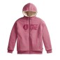 Picture Basement Plush Zip Hoodie femme maroon