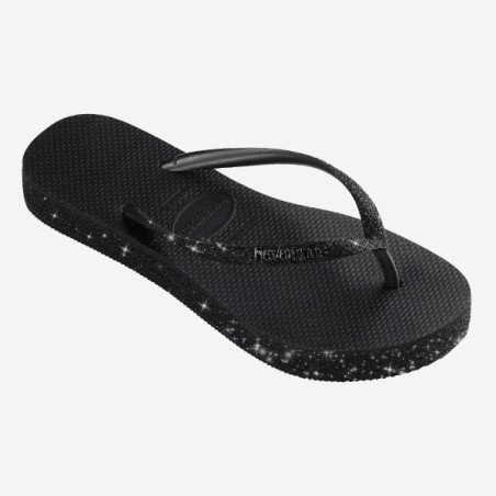 Havaianas Sandales Slim Flatform Sparkle Femme black