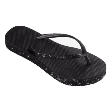 Havaianas Sandales Slim Flatform Sparkle Femme black